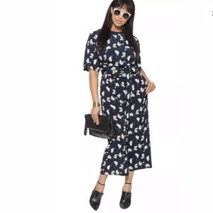 Eloquii Size 16 Kimono Wrap Blouse Cropped Pants